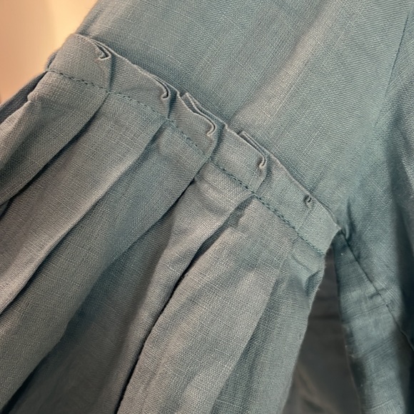 FREE PEOPLE 💯 linen balloon blouse size SP - Picture 15 of 16